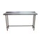 Bk Resources Stainless Steel Work Table With Open Base, 1.5" Rear Riser 72"Wx18"D VTTROB-1872 - alternate 4